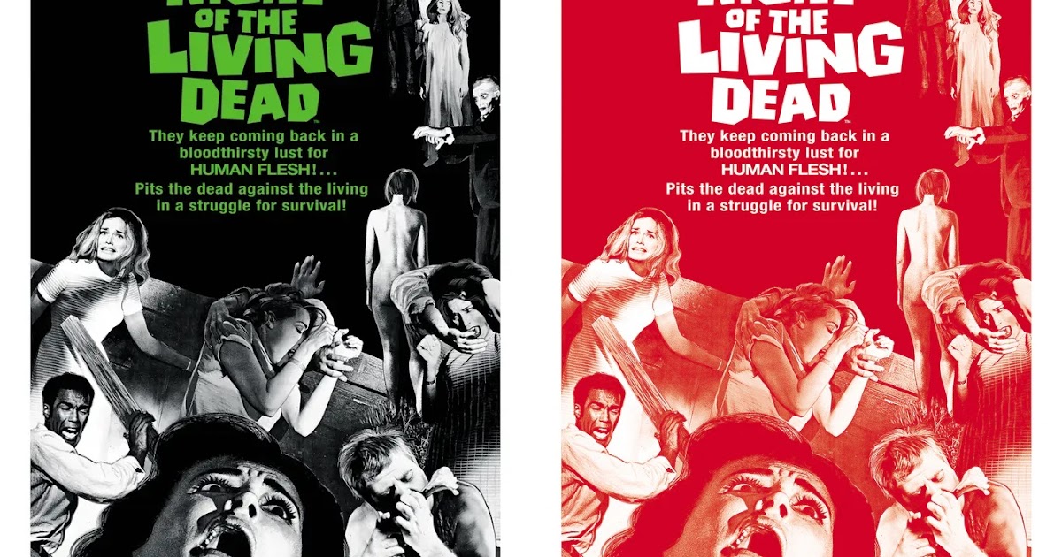 چاپ پوستر فیلم Night of the Living Dead توسط جیسون ادمیستون x جاستین اسماعیل x گالری Bottleneck